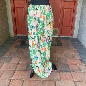 Coastal Tropical Floral Swim Cover Skirt
